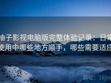 柚子影视电脑版完整体验记录：日常使用中哪些地方顺手，哪些需要适应