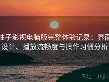 柚子影视电脑版完整体验记录：界面设计、播放流畅度与操作习惯分析