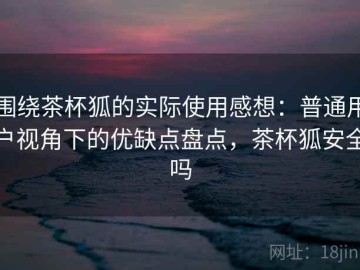 围绕茶杯狐的实际使用感想：普通用户视角下的优缺点盘点，茶杯狐安全吗
