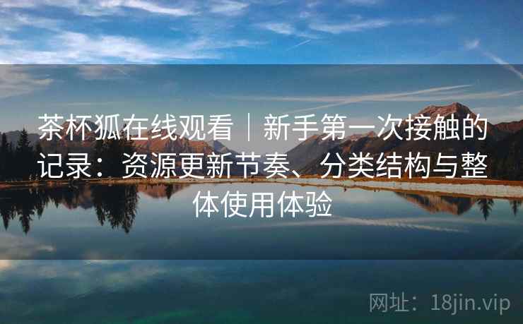 茶杯狐在线观看｜新手第一次接触的记录：资源更新节奏、分类结构与整体使用体验