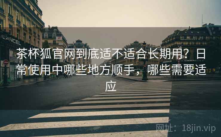 茶杯狐官网到底适不适合长期用？日常使用中哪些地方顺手，哪些需要适应