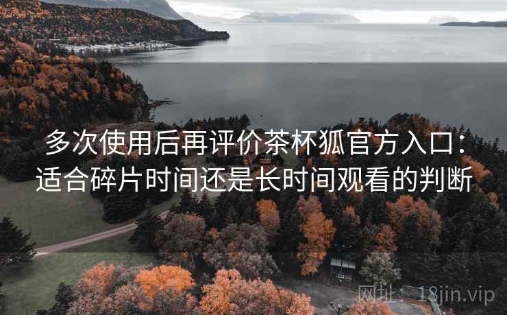 多次使用后再评价茶杯狐官方入口：适合碎片时间还是长时间观看的判断